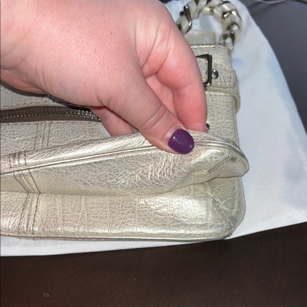 Coach Metallic Shoulder Bag - Picture 6 of 14